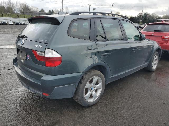 WBXPC93417WF09360 - 2007 BMW X3 3.0SI GREEN photo 3