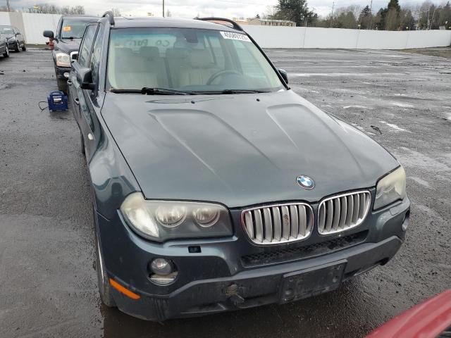 WBXPC93417WF09360 - 2007 BMW X3 3.0SI GREEN photo 5