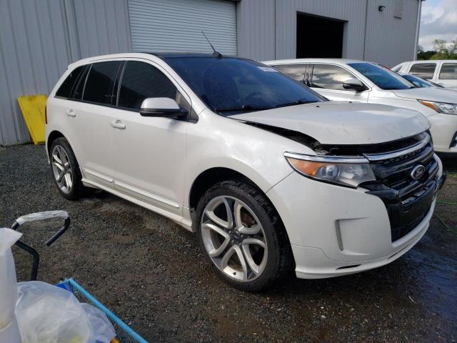 2FMDK4AKXDBA40153 - 2013 FORD EDGE SPORT WHITE photo 4