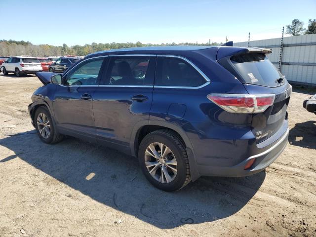 5TDJKRFH4FS175437 - 2015 TOYOTA HIGHLANDER XLE 蓝色 照片 2