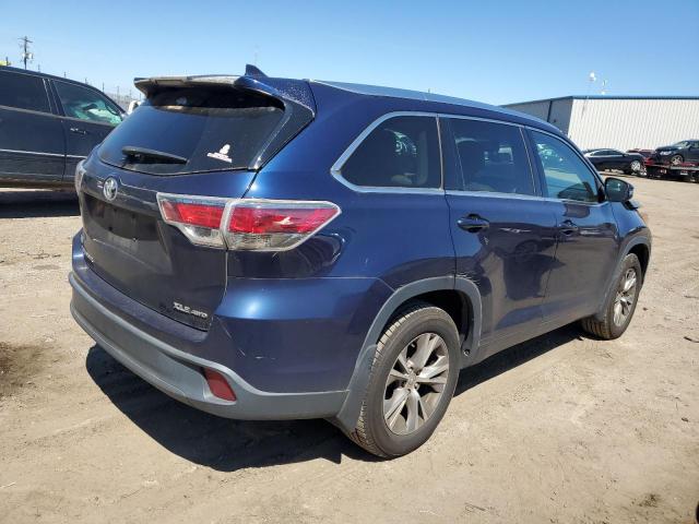 5TDJKRFH4FS175437 - 2015 TOYOTA HIGHLANDER XLE 蓝色 照片 3