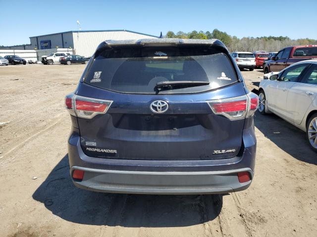 5TDJKRFH4FS175437 - 2015 TOYOTA HIGHLANDER XLE 蓝色 照片 6