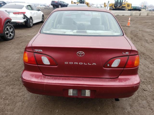 1NXBR18E8XZ169900 - 1999 TOYOTA COROLLA VE RED photo 6