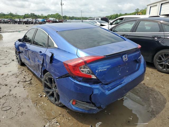 2HGFC2F8XMH510076 - 2021 HONDA CIVIC SPORT 蓝色 照片 2