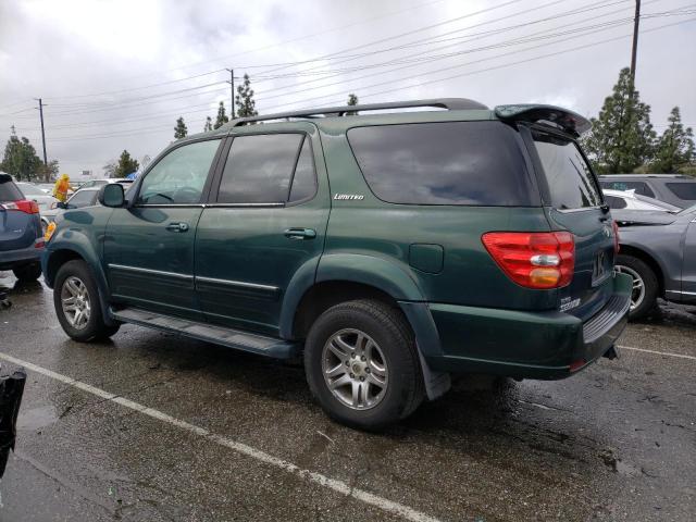 5TDZT38A84S214914 - 2004 TOYOTA SEQUOIA LIMITED GREEN photo 2