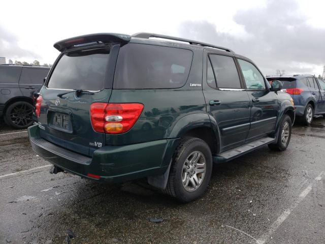 5TDZT38A84S214914 - 2004 TOYOTA SEQUOIA LIMITED GREEN photo 3