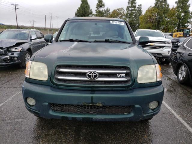 5TDZT38A84S214914 - 2004 TOYOTA SEQUOIA LIMITED GREEN photo 5