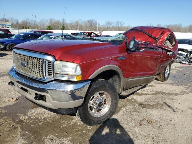1FMNU43S42EA69418 - 2002 FORD EXCURSION LIMITED BURGUNDY photo 1
