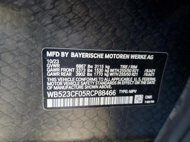 WB523CF05RCP88466 - 2024 BMW IX XDRIVE50 BLUE photo 13