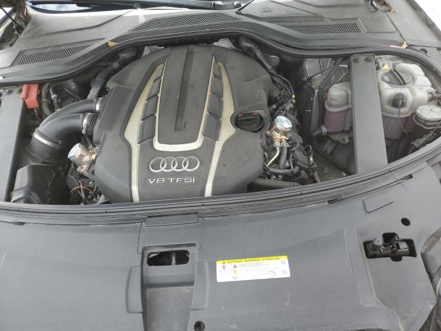 WAUR2AFD6DN009048 - 2013 AUDI A8 L QUATTRO GRAY photo 11