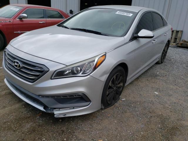 5NPE34AFXGH421986 - 2016 HYUNDAI SONATA SPORT SILVER photo 1