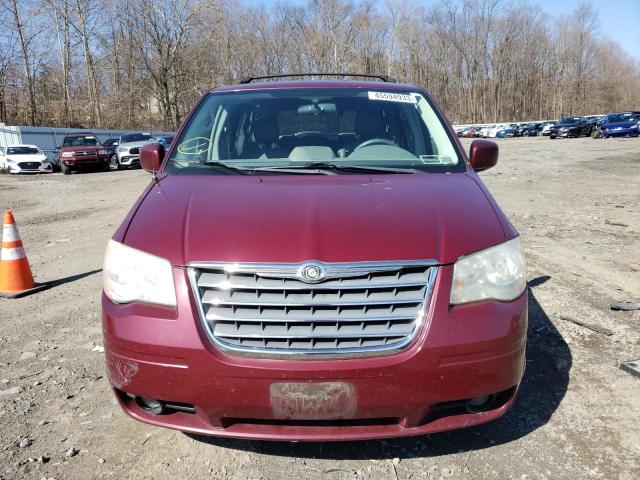 2A8HR54109R611490 - 2009 CHRYSLER TOWN AND C TOURING MAROON photo 5
