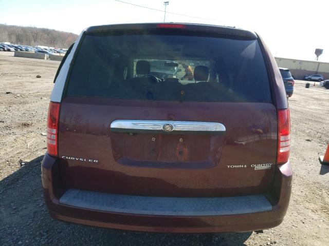 2A8HR54109R611490 - 2009 CHRYSLER TOWN AND C TOURING MAROON photo 6