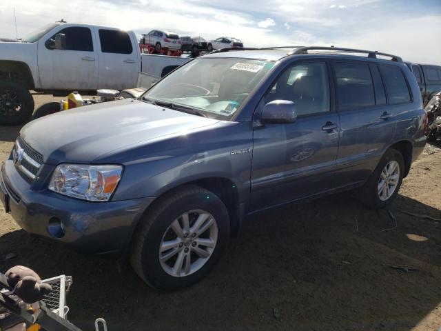 JTEEW21A760027093 - 2006 TOYOTA HIGHLANDER HYBRID BLUE photo 1