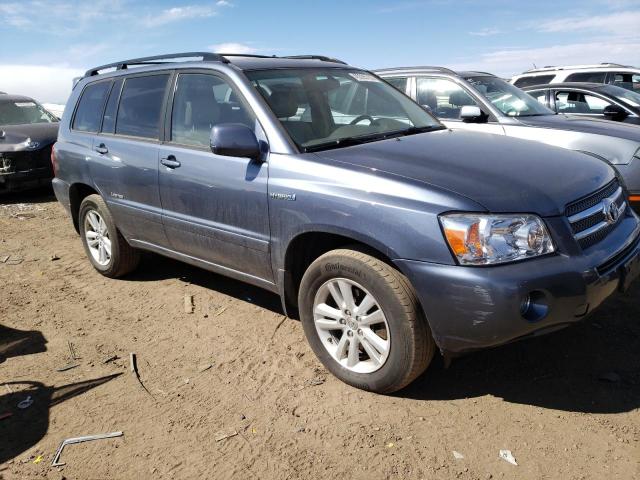 JTEEW21A760027093 - 2006 TOYOTA HIGHLANDER HYBRID BLUE photo 4