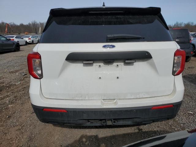 1FM5K8AB5LGA18595 - 2020 FORD EXPLORER POLICE INTERCEPTOR WHITE photo 6