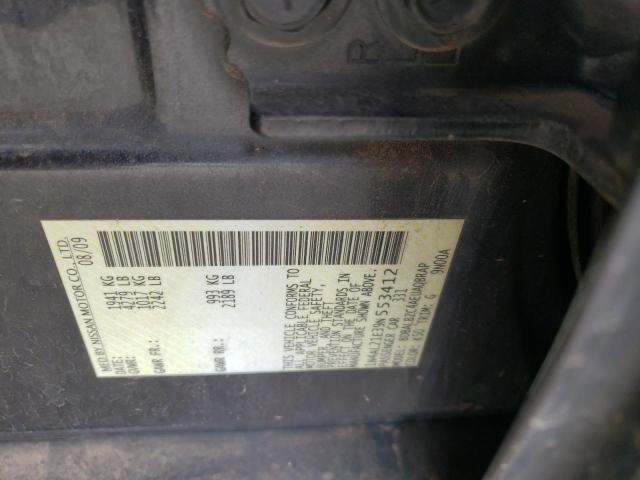 1N4AL21E39N553412 - 2009 NISSAN ALTIMA 2.5 BLACK photo 12