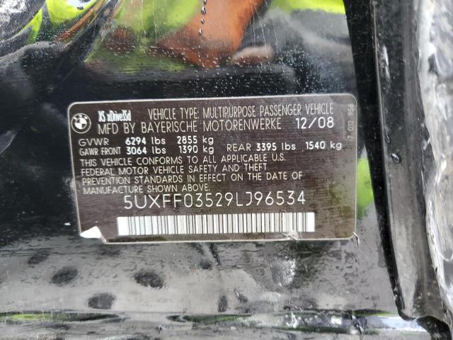 5UXFF03529LJ96534 - 2009 BMW X5 XDRIVE35D Qara foto 13