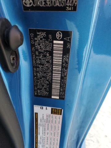 JTKDE3B70A0314479 - 2010 TOYOTA SCION TC ლურჯი ფოტო 13