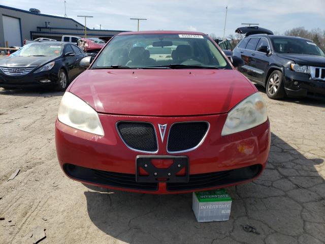 1G2ZF58B174179374 - 2007 PONTIAC G6 VALUE LEADER RED photo 5