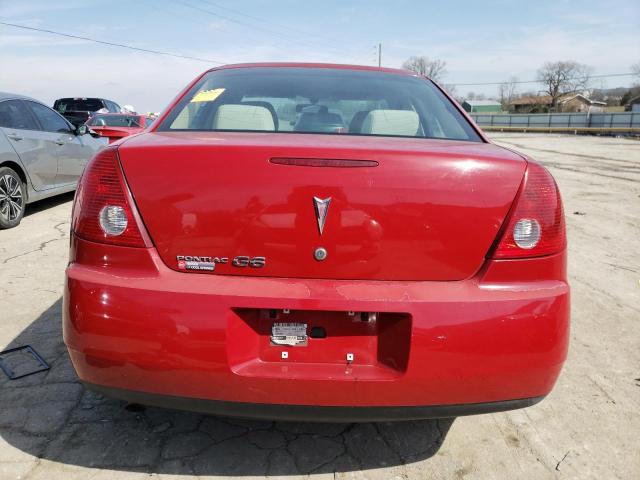 1G2ZF58B174179374 - 2007 PONTIAC G6 VALUE LEADER RED photo 6