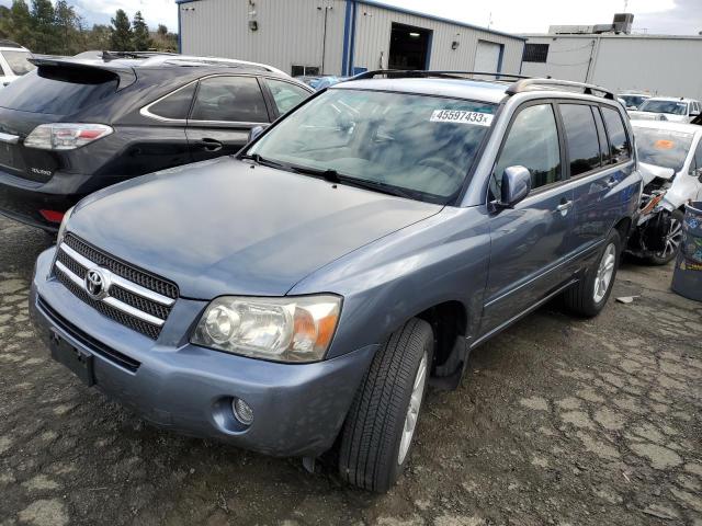 JTEDW21A460007945 - 2006 TOYOTA HIGHLANDER HYBRID BLUE photo 1