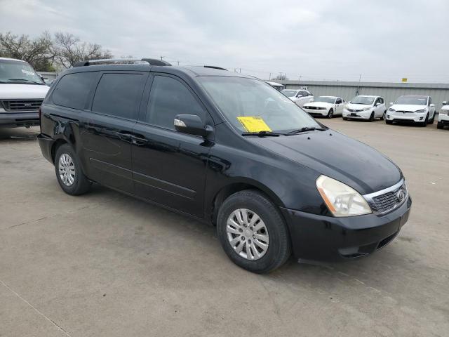 KNDMG4C79C6436974 - 2012 KIA SEDONA LX BLACK photo 4