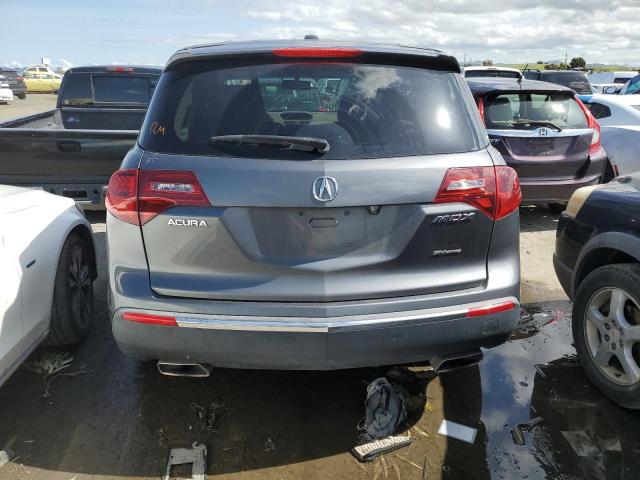 2HNYD2H29CH535525 - 2012 ACURA MDX GRAY photo 6