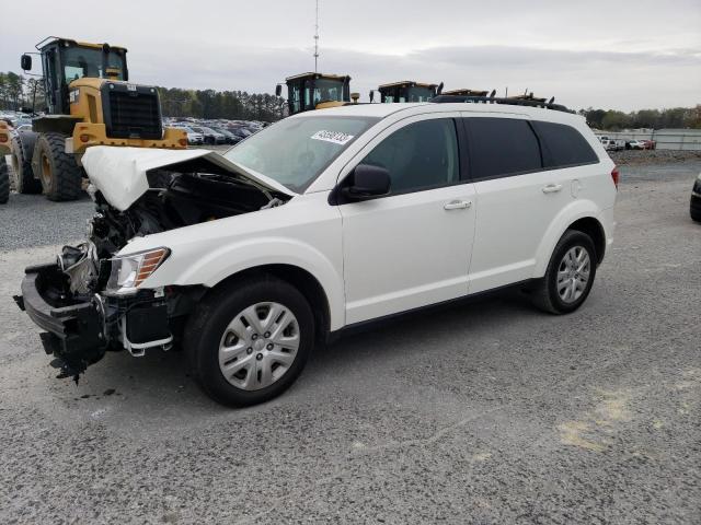 3C4PDCAB4LT267279 - 2020 DODGE JOURNEY SE WHITE photo 1