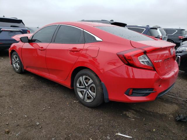 2HGFC2F58HH500996 - 2017 HONDA CIVIC LX RED photo 2