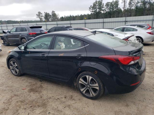 KMHDH4AH2EU127950 - 2014 HYUNDAI ELANTRA SE BLACK photo 2