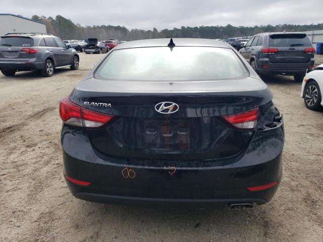 KMHDH4AH2EU127950 - 2014 HYUNDAI ELANTRA SE BLACK photo 6