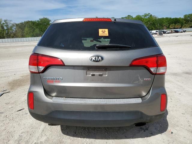 5XYKT3A6XEG507381 - 2014 KIA SORENTO LX GRAY photo 6