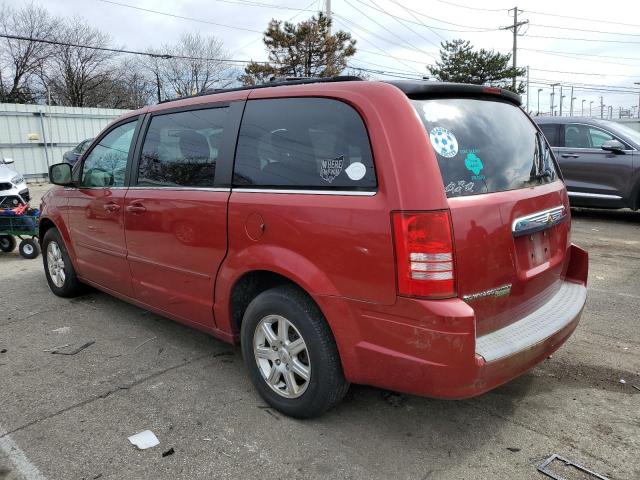 2A8HR54P68R127763 - 2008 CHRYSLER TOWN AND C TOURING RED photo 2