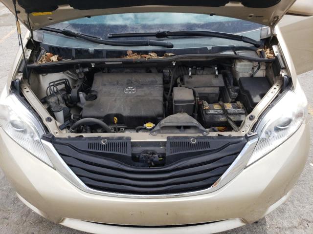 5TDKK3DC2BS042307 - 2011 TOYOTA SIENNA LE GOLD photo 12