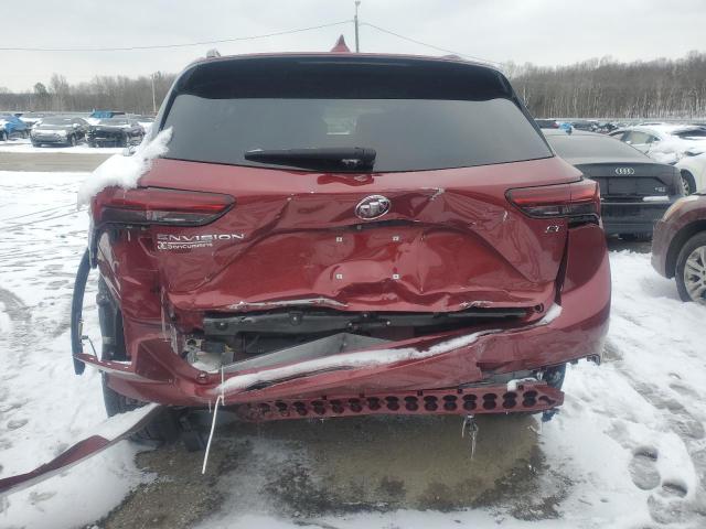 LRBFZNR48ND030283 - 2022 BUICK ENVISION ESSENCE Բորդո լուսանկար 6