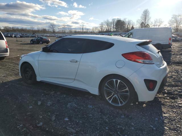 KMHTC6AE7GU296344 - 2016 HYUNDAI VELOSTER TURBO WHITE photo 2