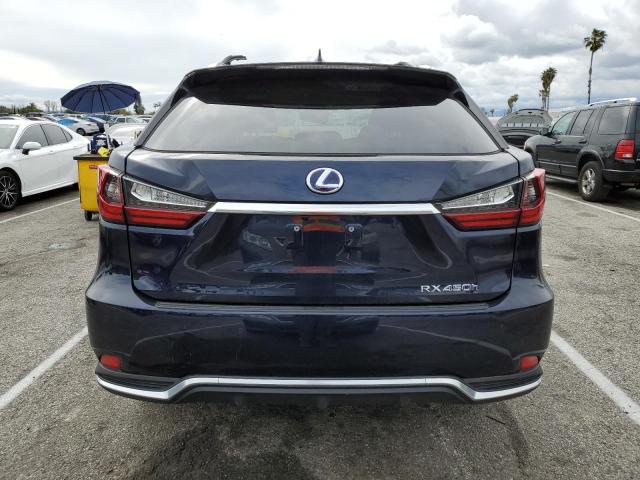 2T2HGMDA7NC075389 - 2022 LEXUS RX 450H BLUE photo 6