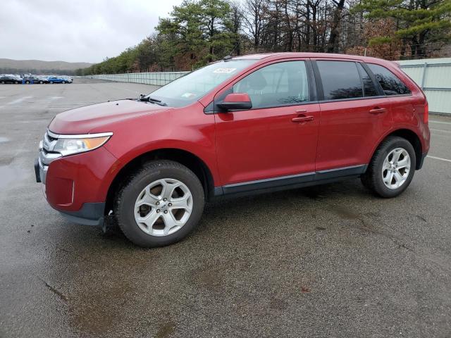 2FMDK3JC1DBB23604 - 2013 FORD EDGE SEL RED photo 1