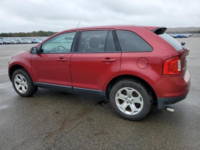 2FMDK3JC1DBB23604 - 2013 FORD EDGE SEL RED photo 2