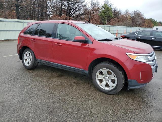 2FMDK3JC1DBB23604 - 2013 FORD EDGE SEL RED photo 4