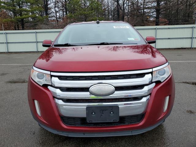 2FMDK3JC1DBB23604 - 2013 FORD EDGE SEL RED photo 5