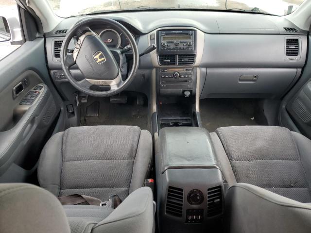 5FNYF28308B013615 - 2008 HONDA PILOT SE SILVER photo 8