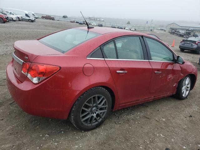 1G1PH5S93B7154365 - 2011 CHEVROLET CRUZE LTZ RED photo 3