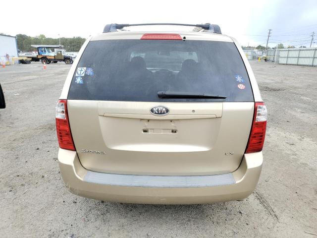 KNDMB233786197206 - 2008 KIA SEDONA EX GOLD photo 6