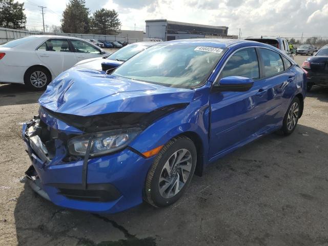 19XFC2F79JE018054 - 2018 HONDA CIVIC EX BLUE photo 1