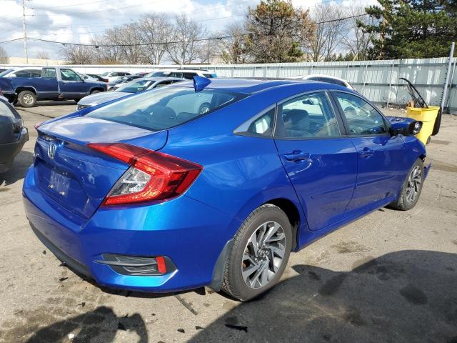 19XFC2F79JE018054 - 2018 HONDA CIVIC EX BLUE photo 3