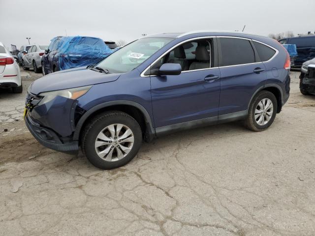 2HKRM4H75EH604769 - 2014 HONDA CR-V EXL BLUE photo 1