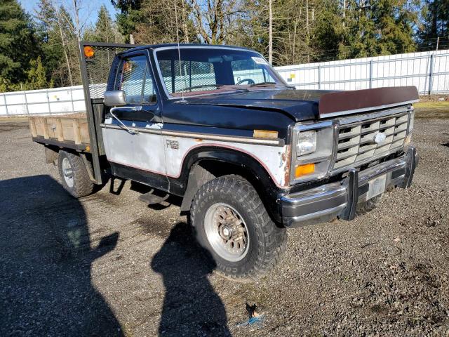 1FTHF26L3FPB11317 - 1985 FORD F250 BLACK photo 4