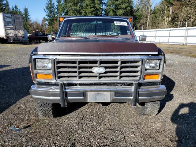 1FTHF26L3FPB11317 - 1985 FORD F250 BLACK photo 5